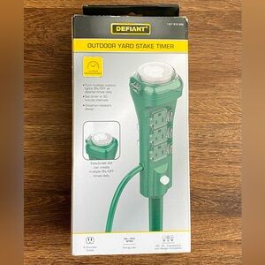 Defiant Outdoor Yard Stake Time